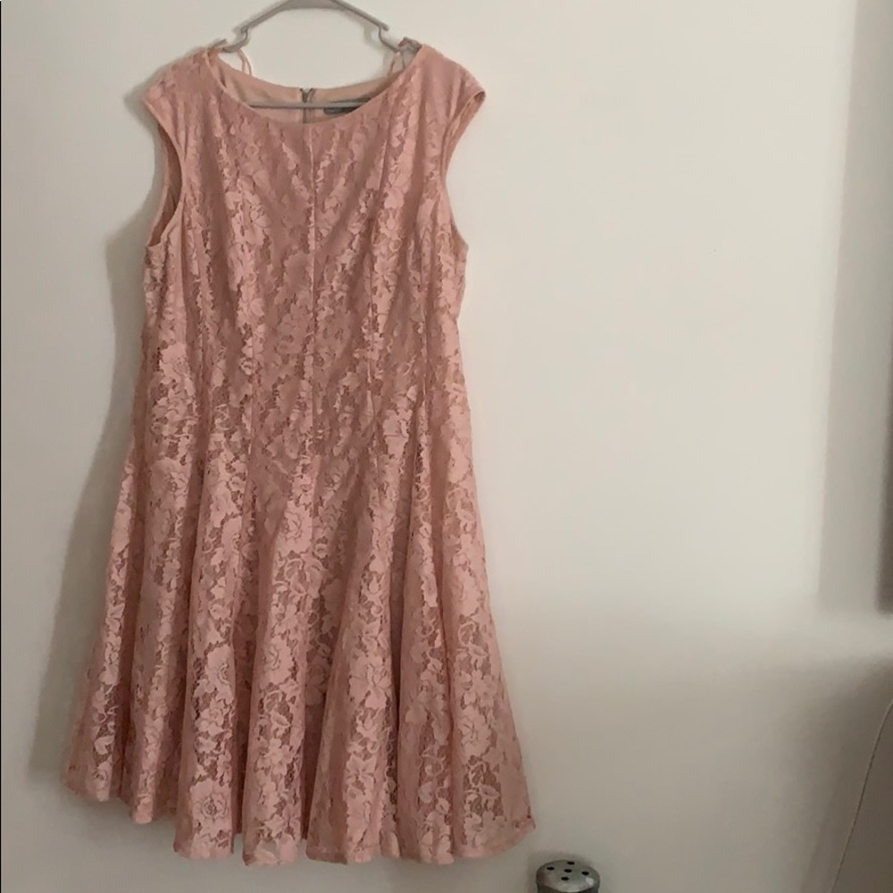 Light pink lace dress